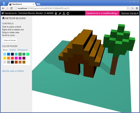 Meteor-blocks screenshot