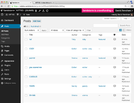 WordPress Screenshot